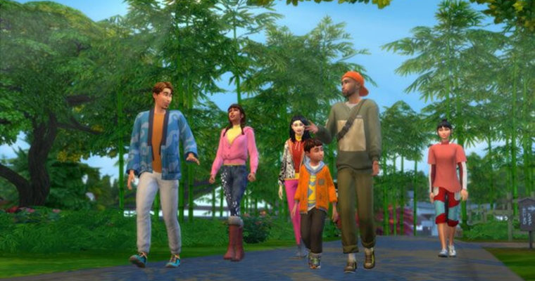 The Sims 4 Diversão na Neve - FLORESTA DE BAMBU