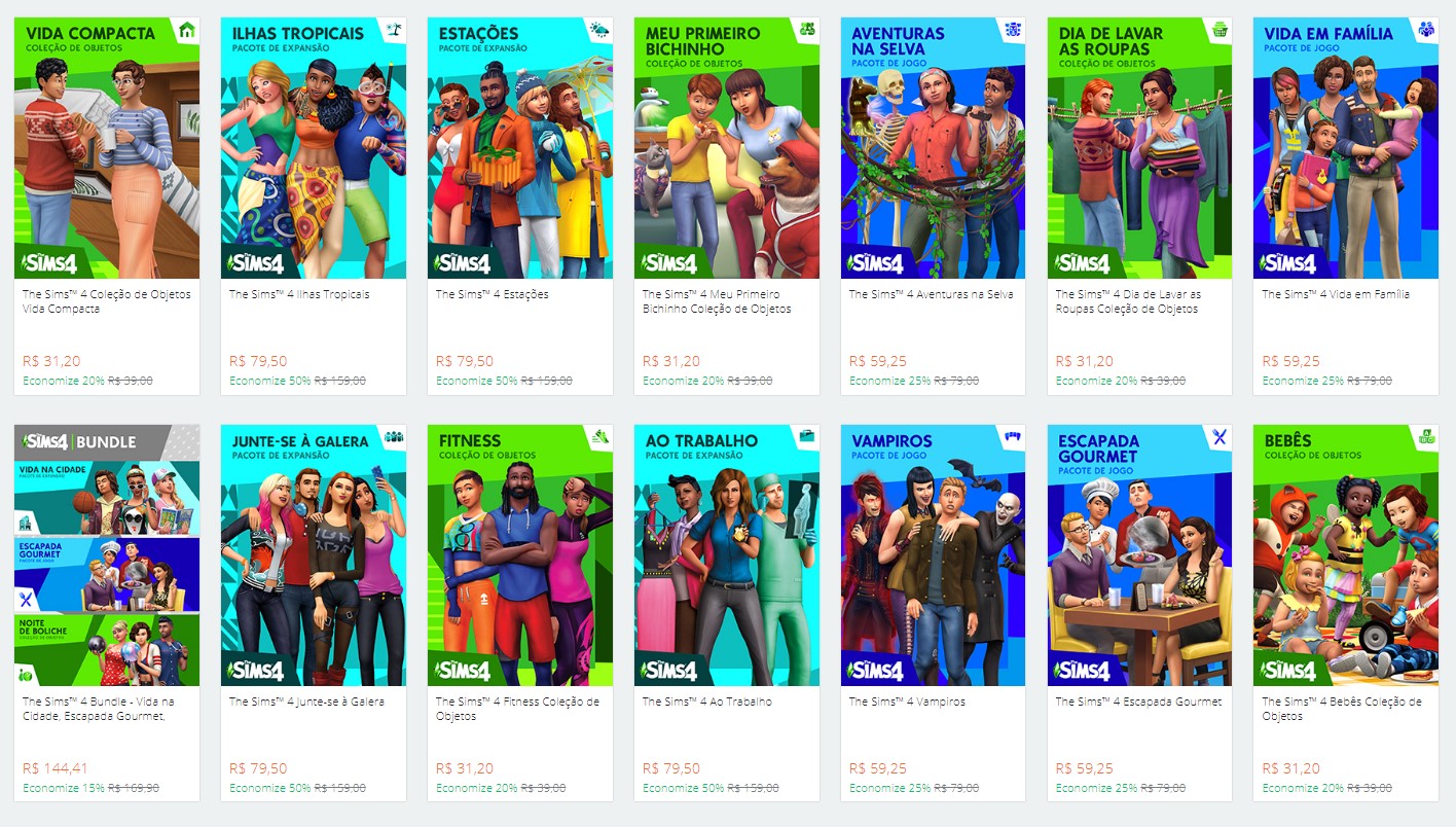 Promoção De Gratidão Aos Jogadores EA The Sims 4 E DLCs Com Desconto 