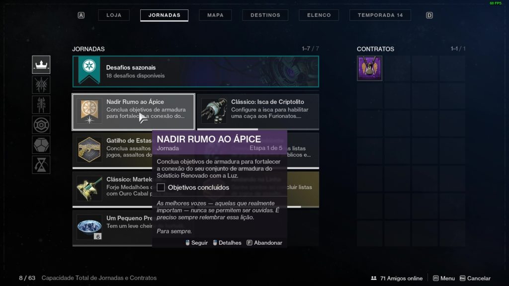 Destiny 2 - Jornada Nadir Rumo Ao Ápice