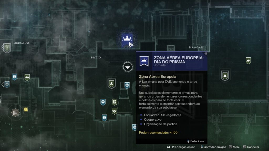 Destiny2 - Zona Aérea Europeia (ZAE)