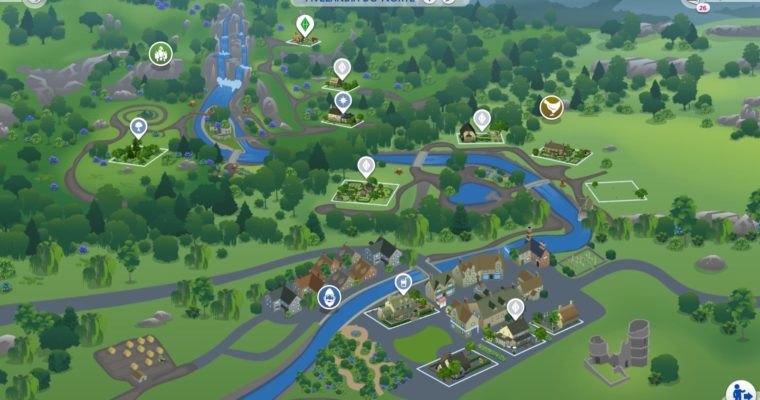 The Sims 4 Vida Campestre - Mapa de Avelândia do Norte