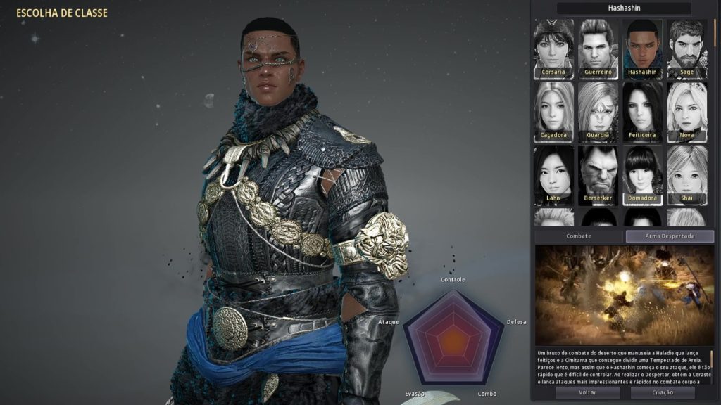 Black Desert Online - Escolha um personagem