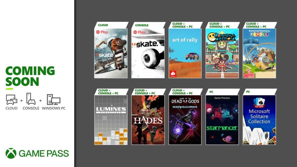 Xbox Game Pass - Jogos de Agosto 2021