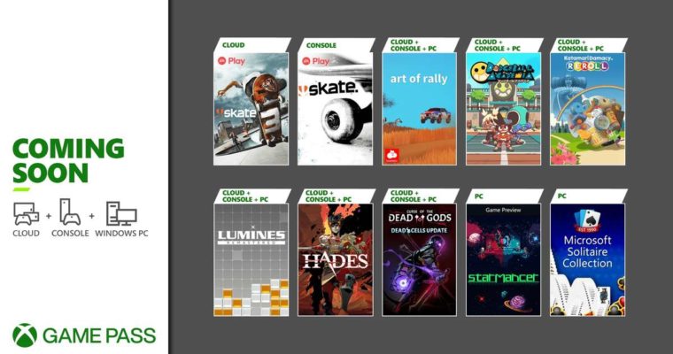 Xbox Game Pass - Jogos de Agosto 2021