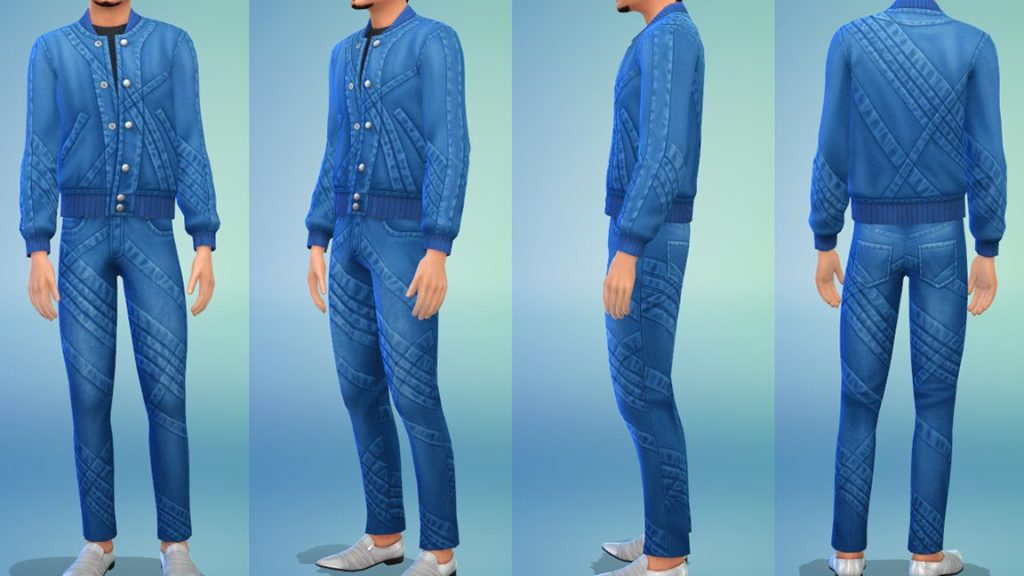 The Sims 4 x Stefan Coke - Denim Bomber Jacket