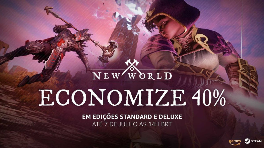 New World - Desconto de 40% até 7 de julho de 2022