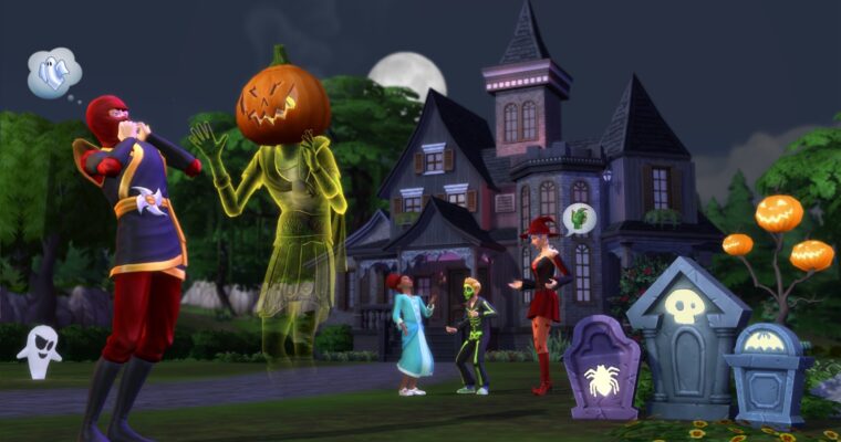 Comemore o Halloween no The Sims 4 com os Pacotes de Jogo mais assustadores