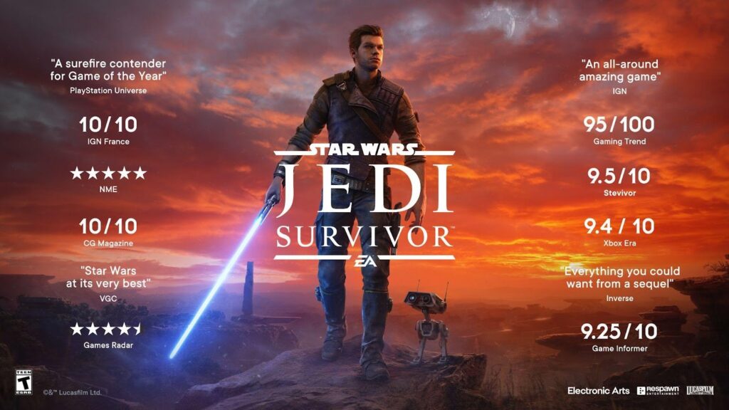 Star Wars Jedi Survivor já está disponível para PS5 - Xbox Séries XS - PC