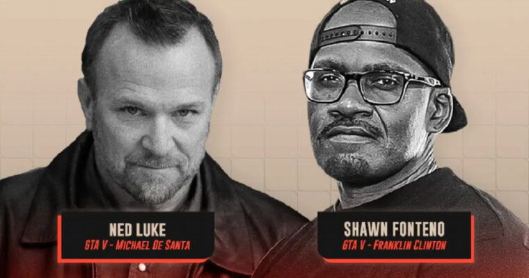 Shawn Fonteno e Ned Luke atores de GTA V estarão presentes na Brasil Game Show 2023