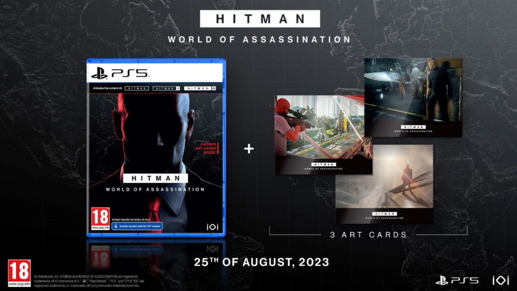 HITMAN World of Assassination em mídia física para PlayStation 5