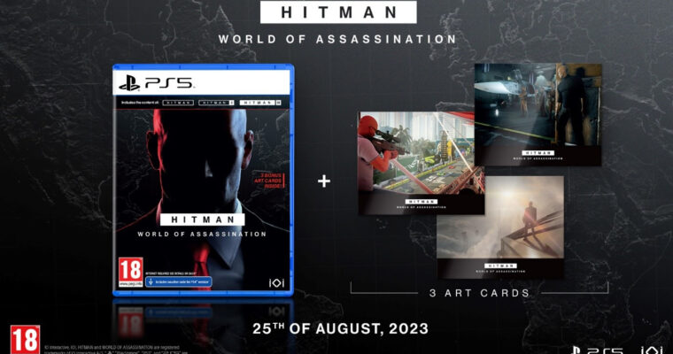 HITMAN World of Assassination em mídia física para PlayStation 5