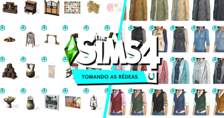 Todos os itens da expansão The Sims 4 Tomando as Rédeas