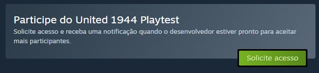 Participe do Beta Fechado de United 1944