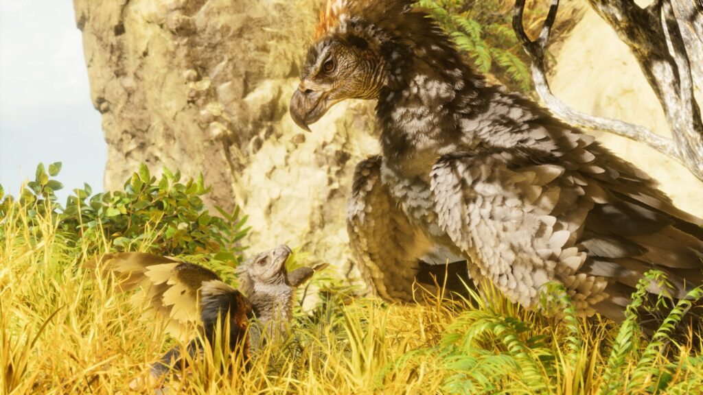 ARK: Survival Ascended - Águia e seus filhotes