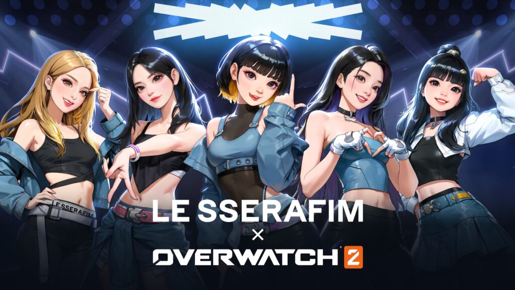 Colaboração Overwatch 2 x LE SSERAFIM