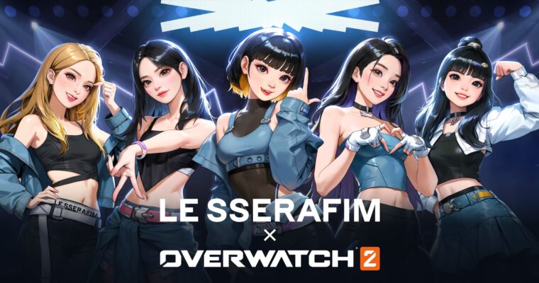 Colaboração Overwatch 2 x LE SSERAFIM