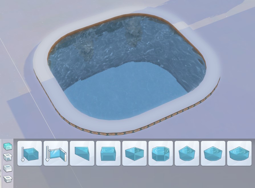 The Sims 4 - Modo Construção - Piscinas Arredondadas