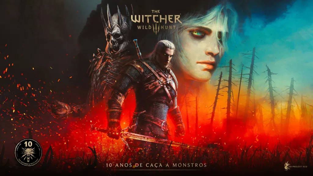 The Witcher 3: Wild Hunt comemora 10 anos!