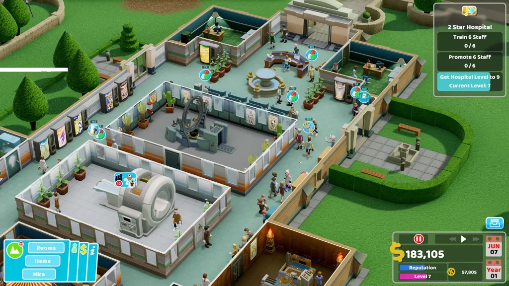 Two Point Hospital está gratuito na Epic Games Store
