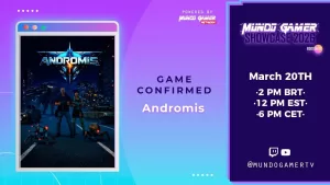 Andromis confirmado no Mundo Gamer Showcase 2026