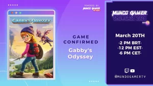Gabby's Odyssey - aventura indie nostálgica no Mundo Gamer Showcase 2026