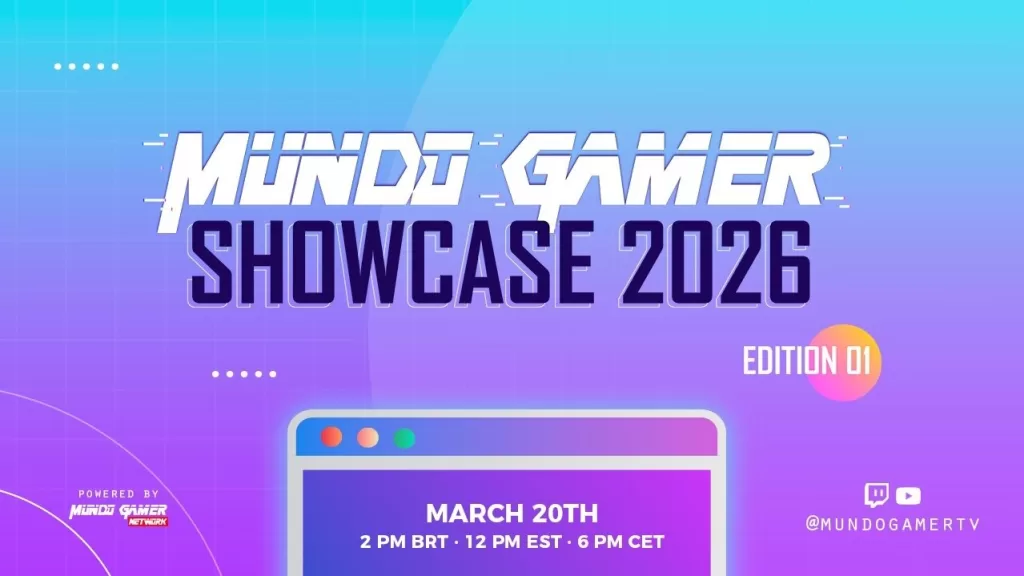 Mundo Gamer Showcase 2026 revela line-up oficial